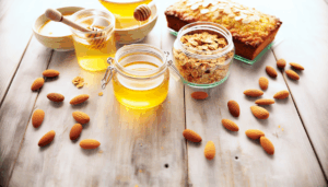 Bolo de Amêndoas e Mel sem Glúten e sem Lactose